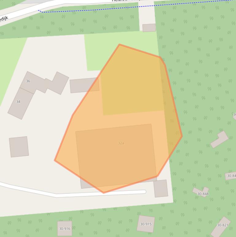 Kaart van postcodegebied 5472VW.
