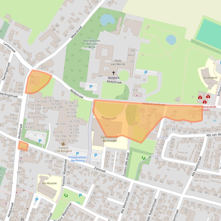 Kaart van postcodegebied 5473AG.