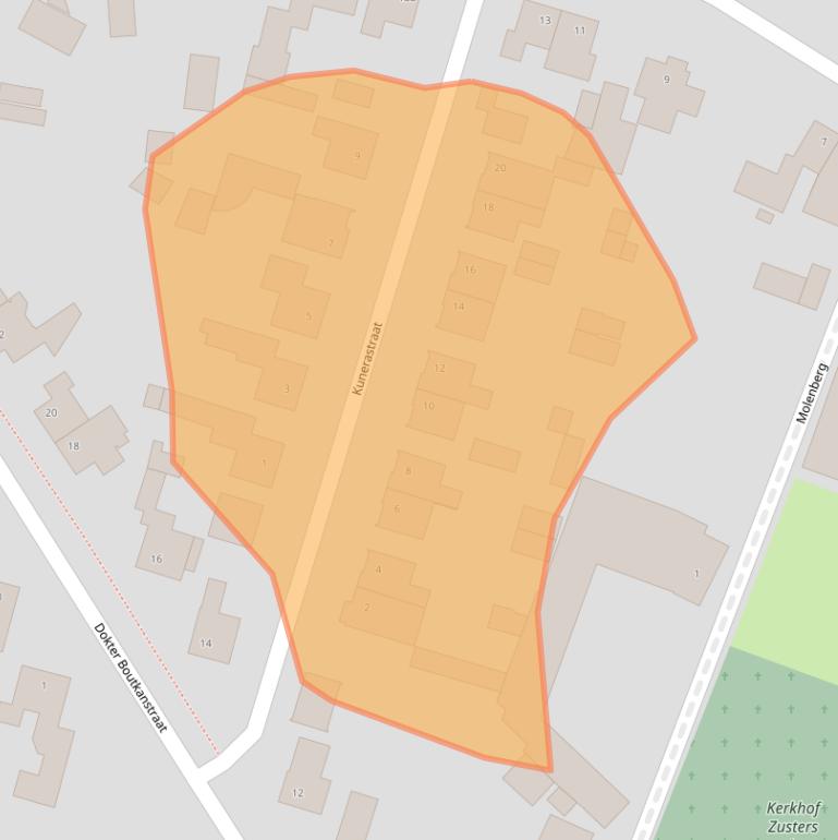 Kaart van postcodegebied 5473AL.