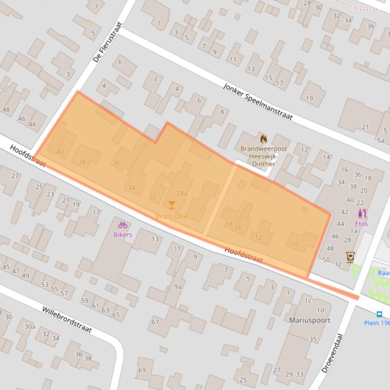 Kaart van postcodegebied 5473AR.