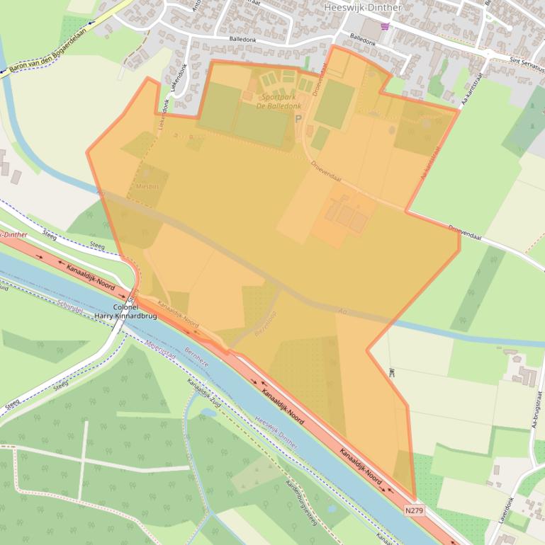 Kaart van postcodegebied 5473BH.