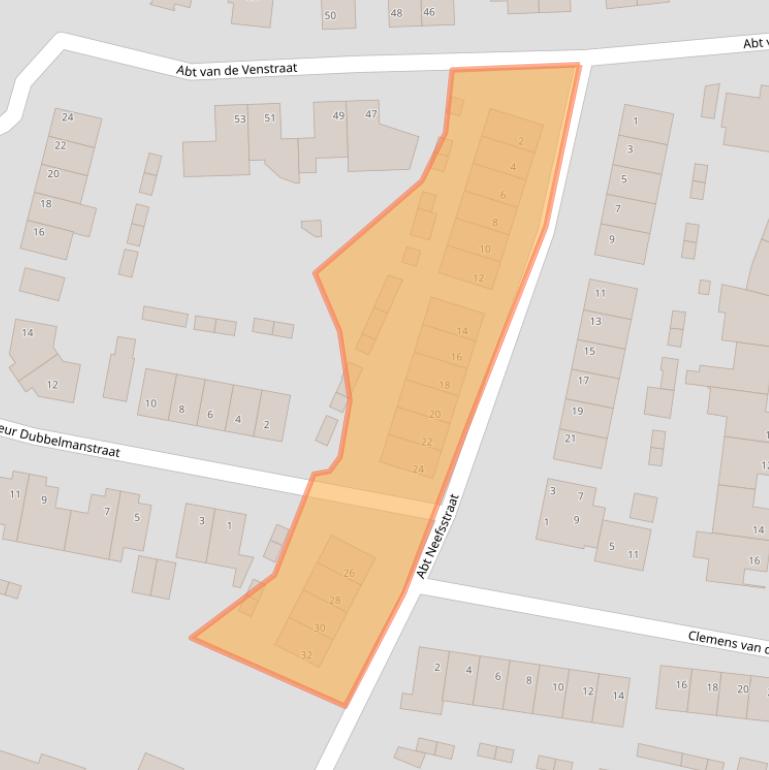 Kaart van postcodegebied 5473DE.