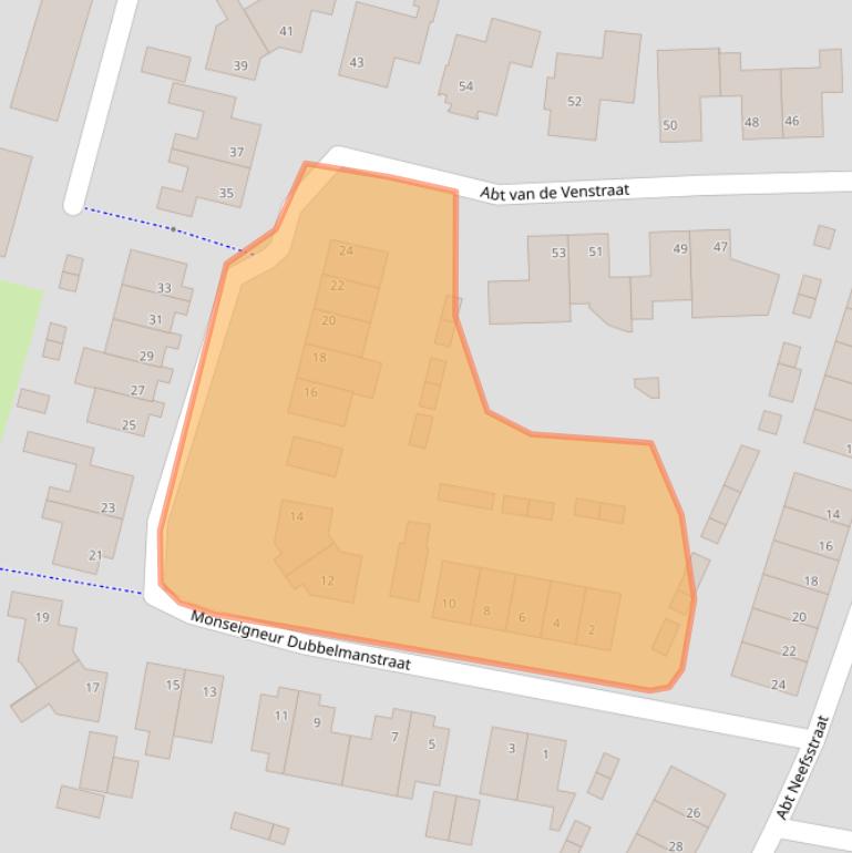 Kaart van postcodegebied 5473DJ.