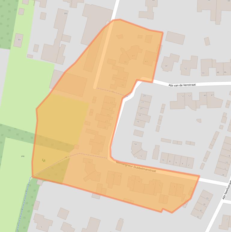 Kaart van postcodegebied 5473DK.