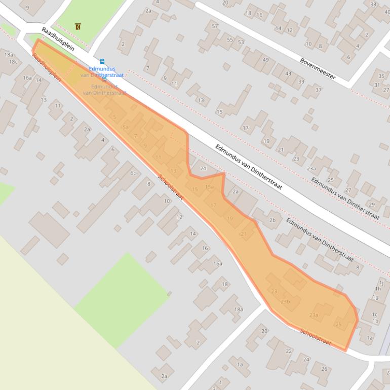 Kaart van postcodegebied 5473GD.