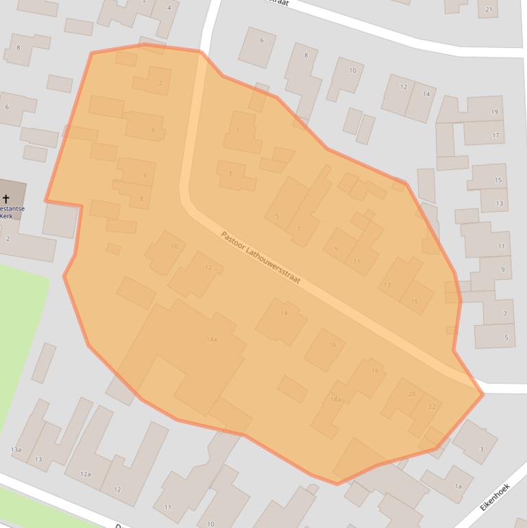 Kaart van postcodegebied 5473GR.