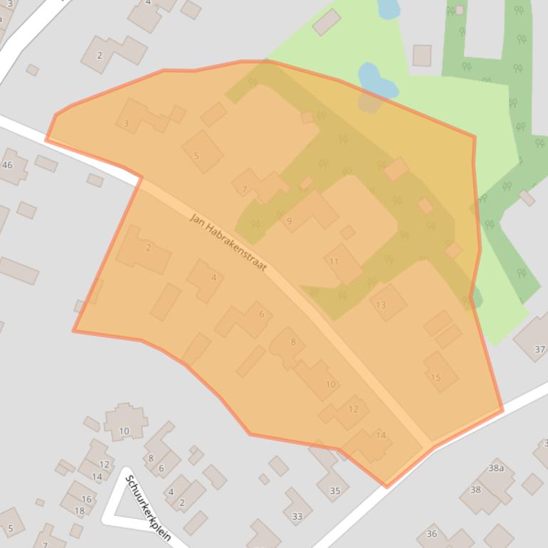 Kaart van postcodegebied 5473GV.