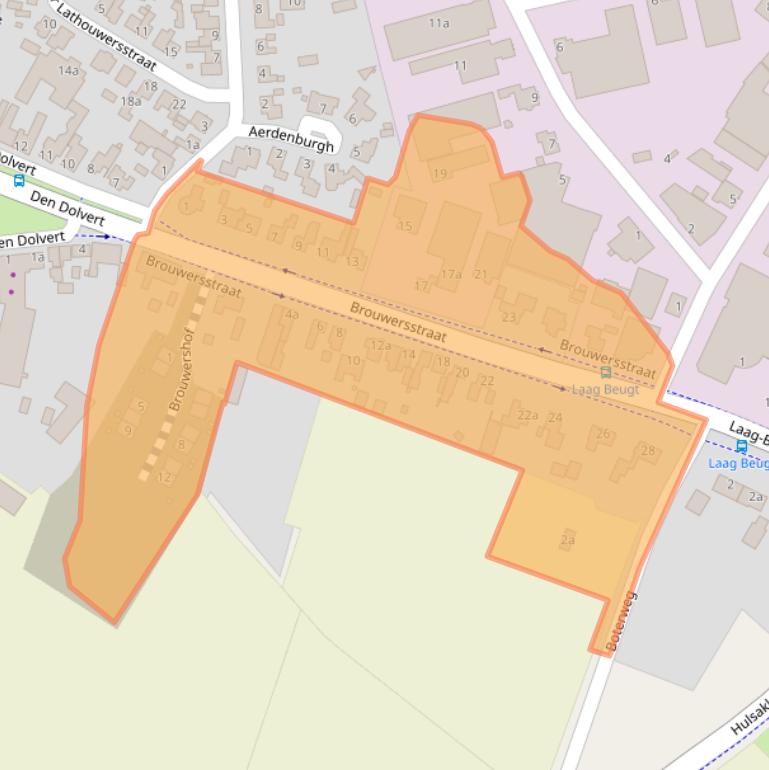 Kaart van postcodegebied 5473HB.