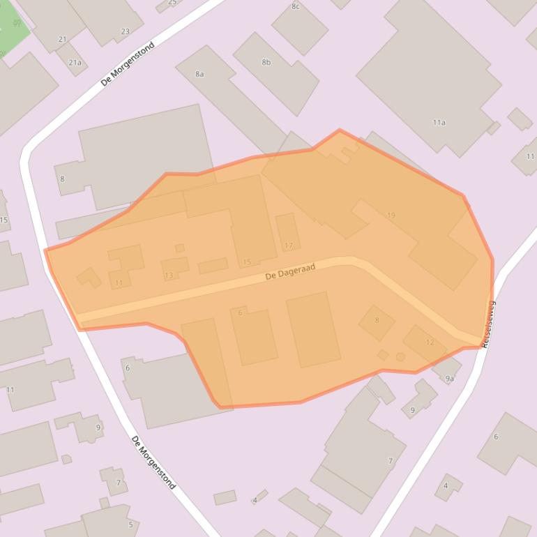 Kaart van postcodegebied 5473HD.