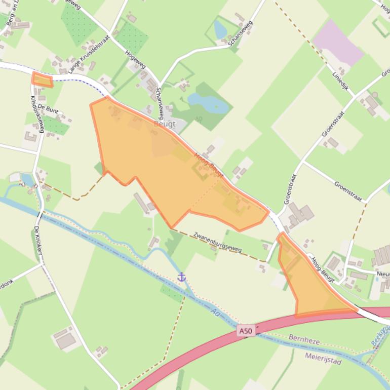 Kaart van postcodegebied 5473KP.