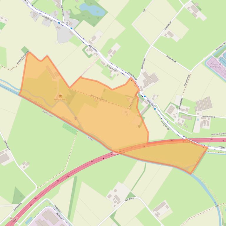 Kaart van postcodegebied 5473KT.
