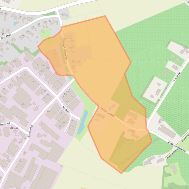 Kaart van postcodegebied 5473NB.