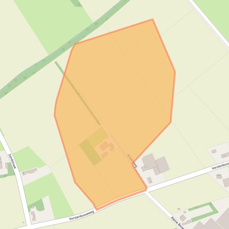 Kaart van postcodegebied 5473NE.