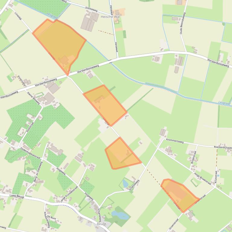 Kaart van postcodegebied 5473NR.