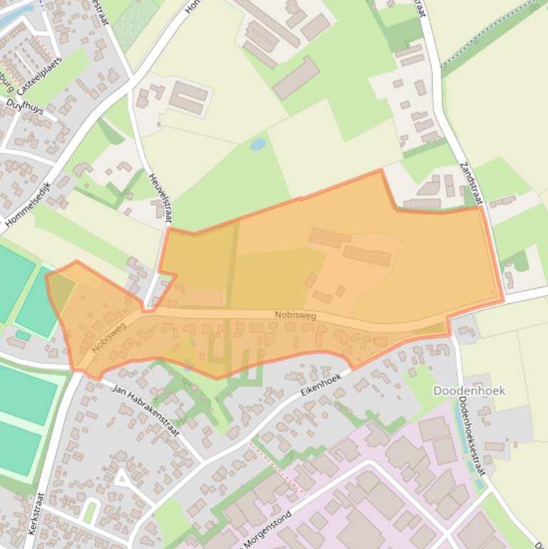 Kaart van postcodegebied 5473RD.