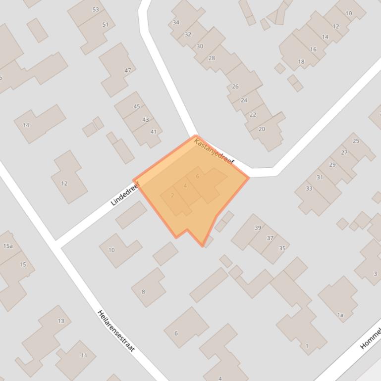 Kaart van postcodegebied 5473SB.