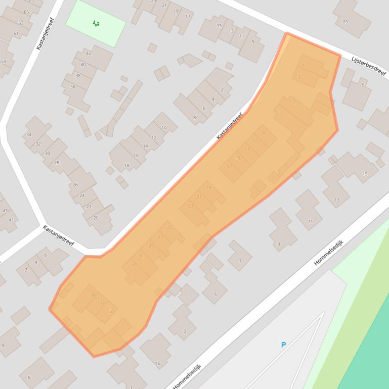 Kaart van postcodegebied 5473SE.