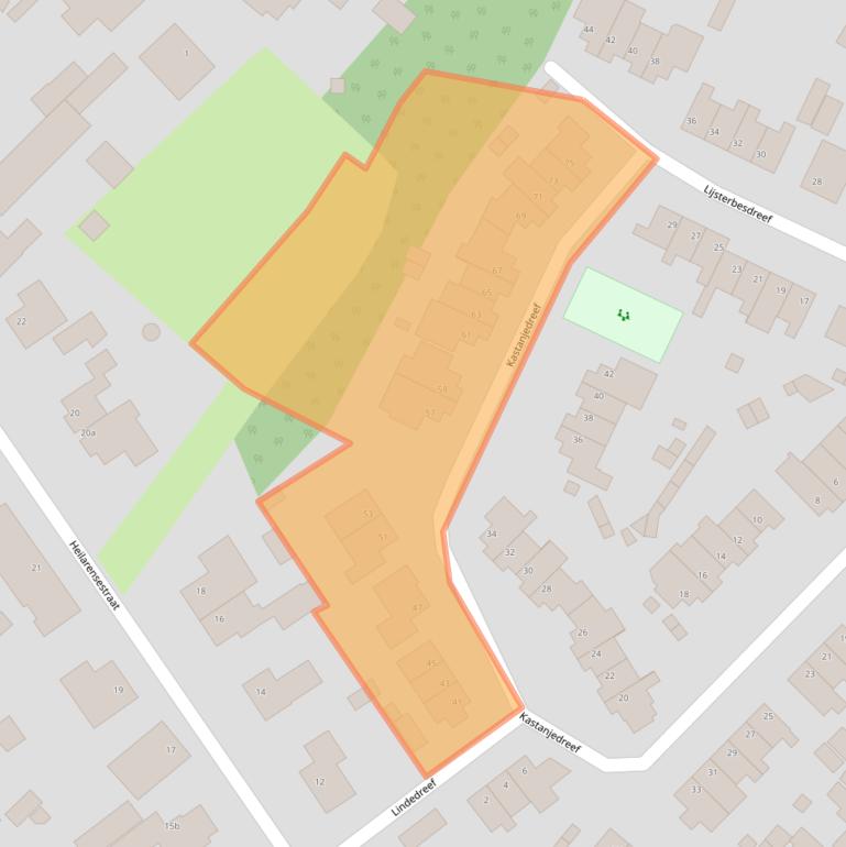 Kaart van postcodegebied 5473SG.