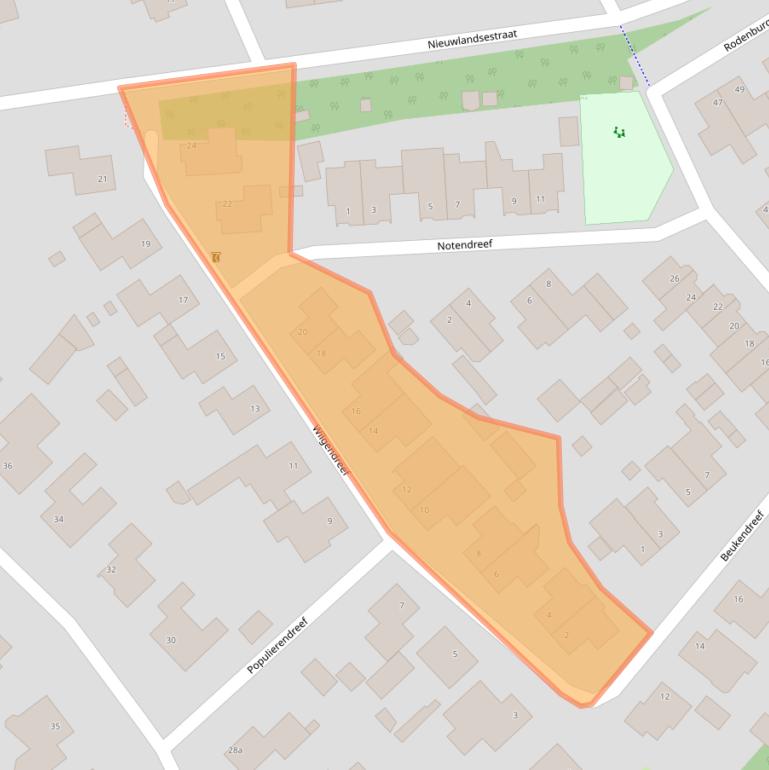 Kaart van postcodegebied 5473SM.