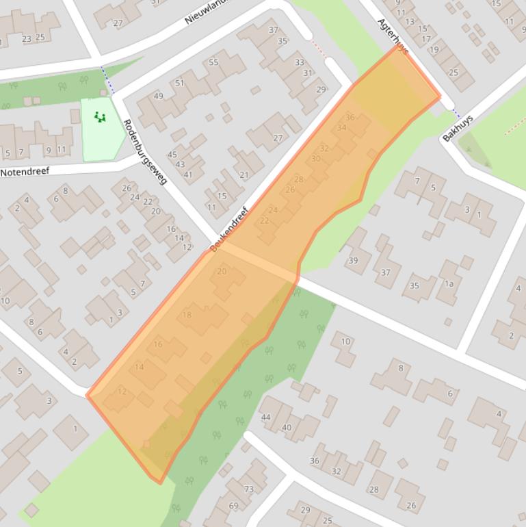 Kaart van postcodegebied 5473SR.