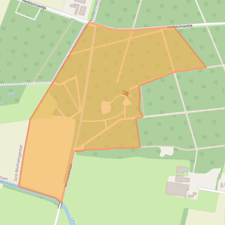 Kaart van postcodegebied 5473TE.