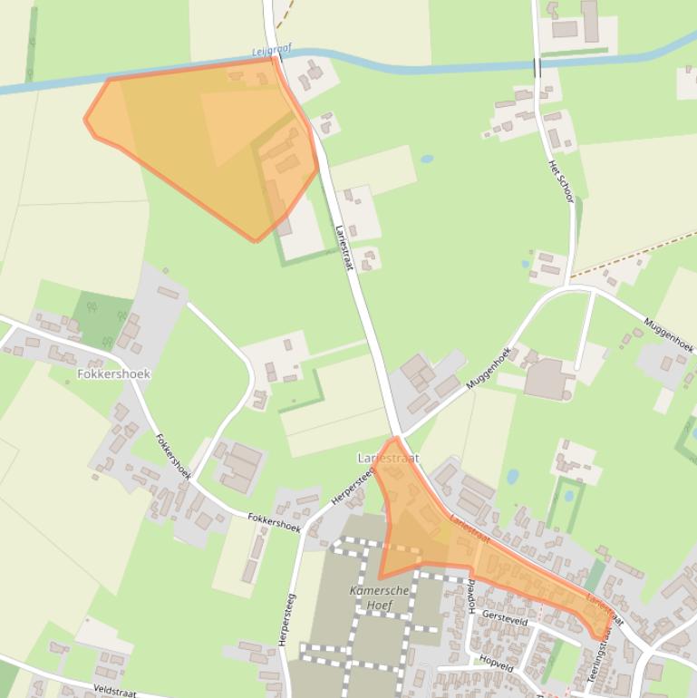 Kaart van postcodegebied 5473VK.