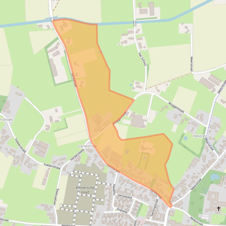 Kaart van postcodegebied 5473VL.