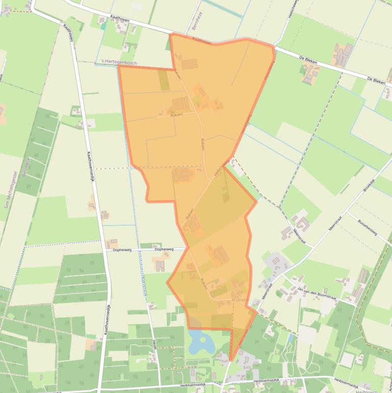 Kaart van postcodegebied 5473VS.