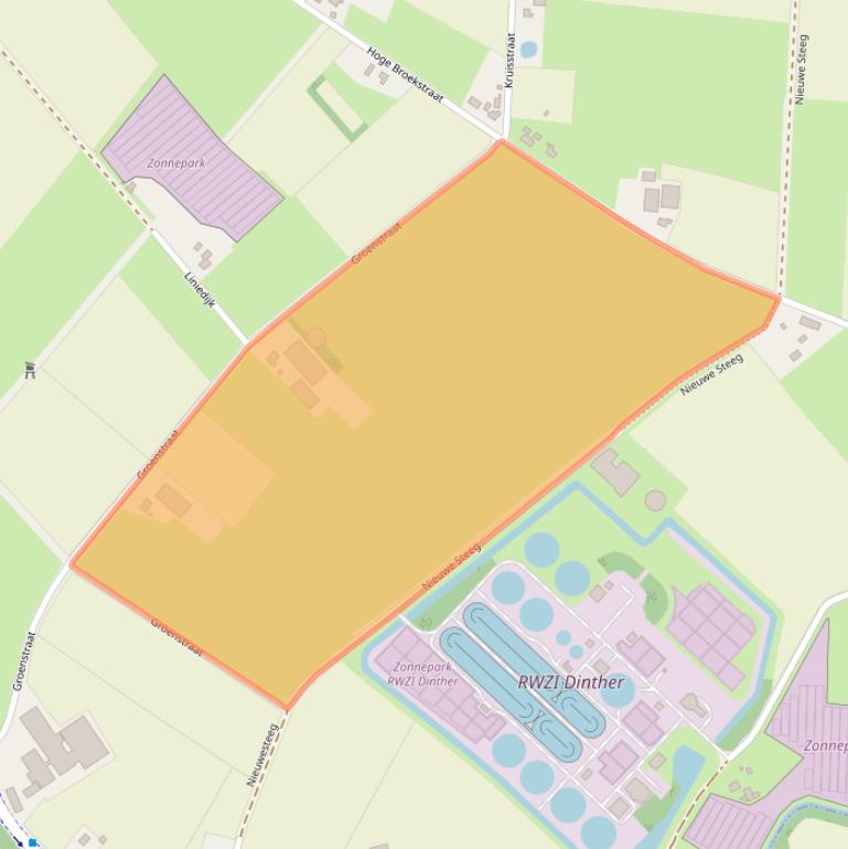 Kaart van postcodegebied 5473XW.