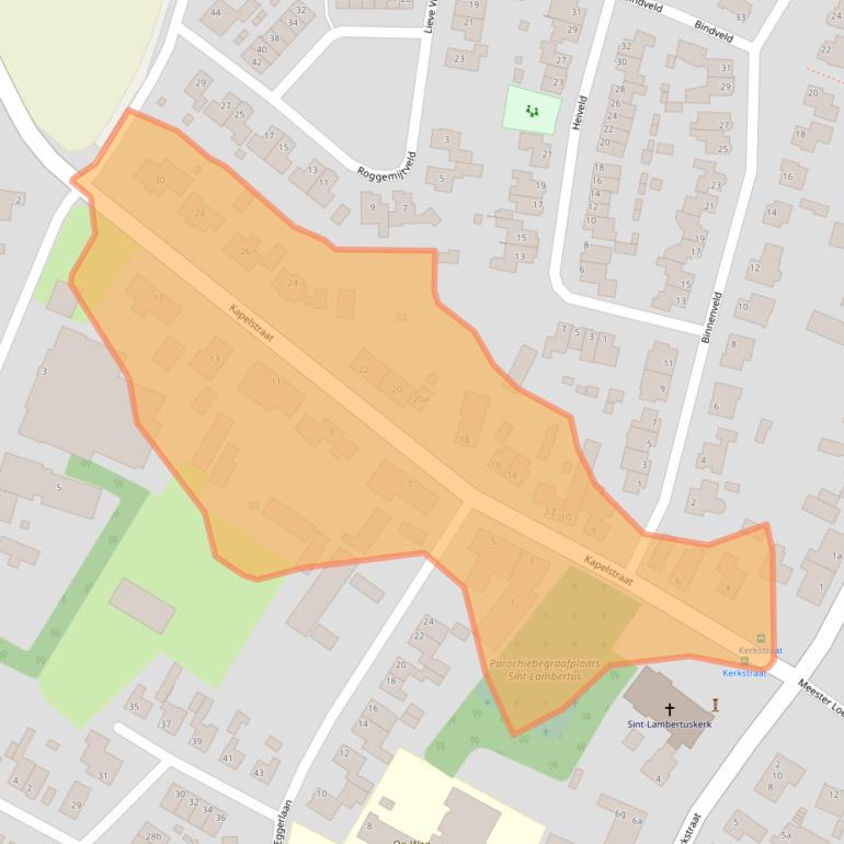 Kaart van postcodegebied 5476KV.