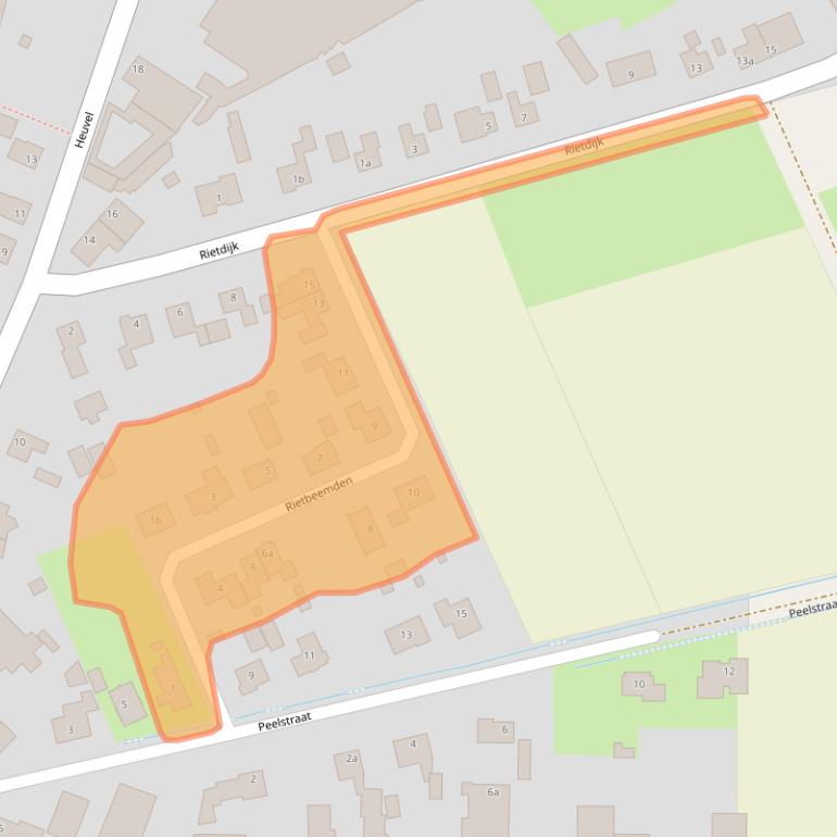 Kaart van postcodegebied 5476LC.