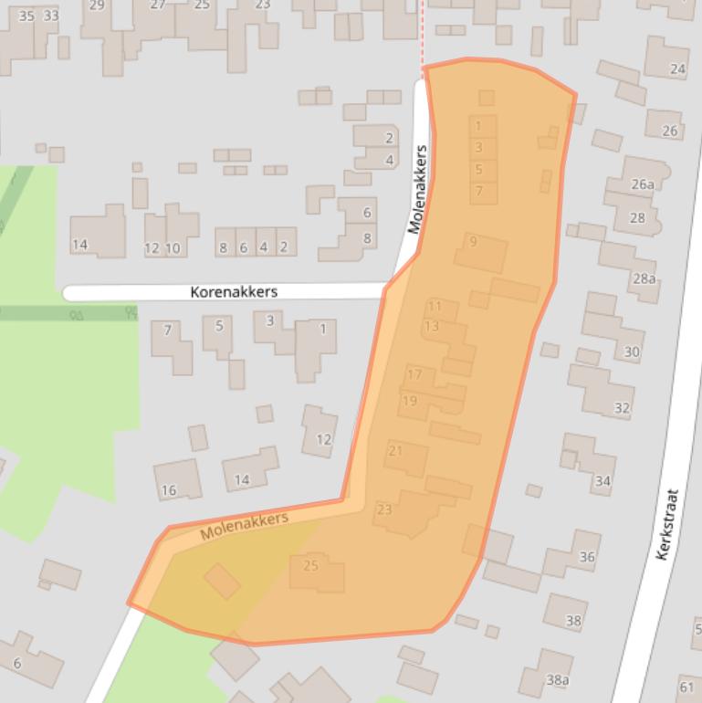 Kaart van postcodegebied 5476LH.