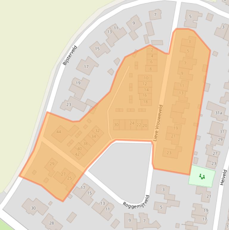 Kaart van postcodegebied 5476LP.