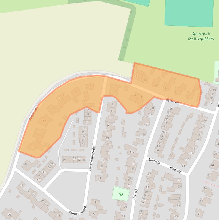 Kaart van postcodegebied 5476LR.