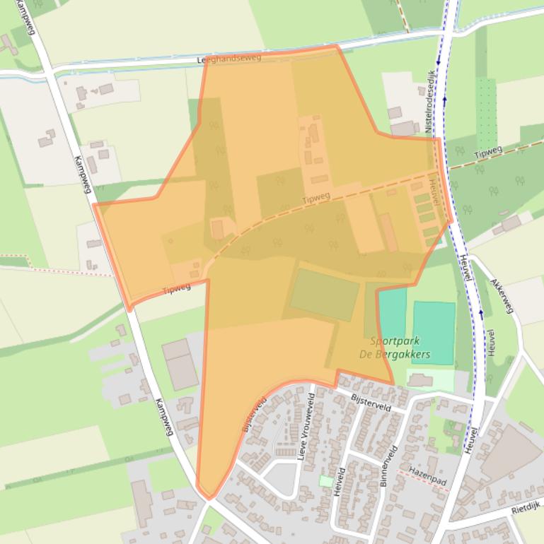 Kaart van postcodegebied 5476VA.