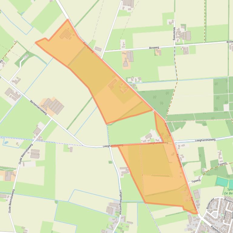 Kaart van postcodegebied 5476VB.