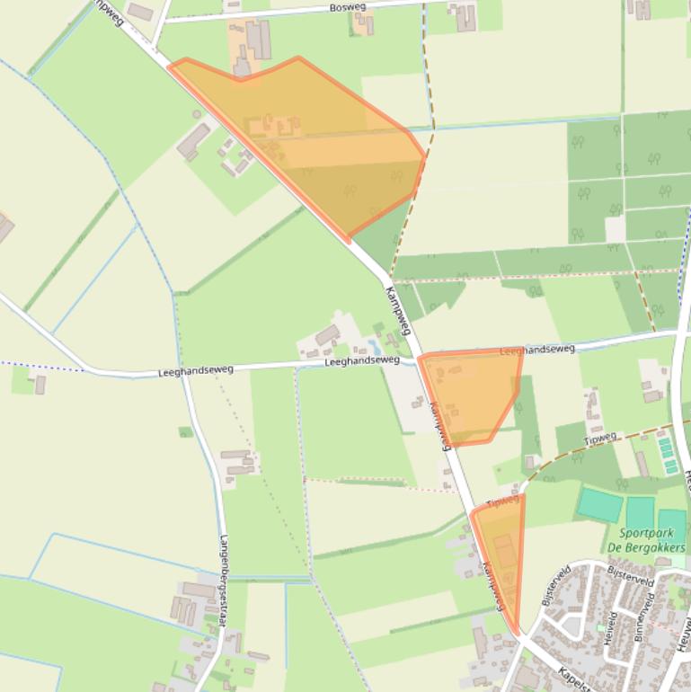 Kaart van postcodegebied 5476VC.