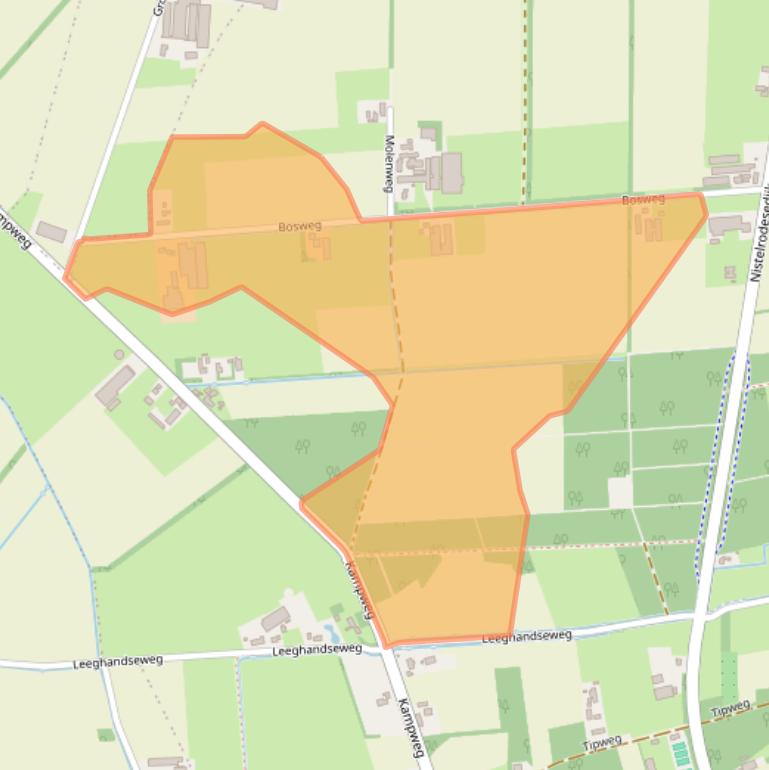 Kaart van postcodegebied 5476VG.