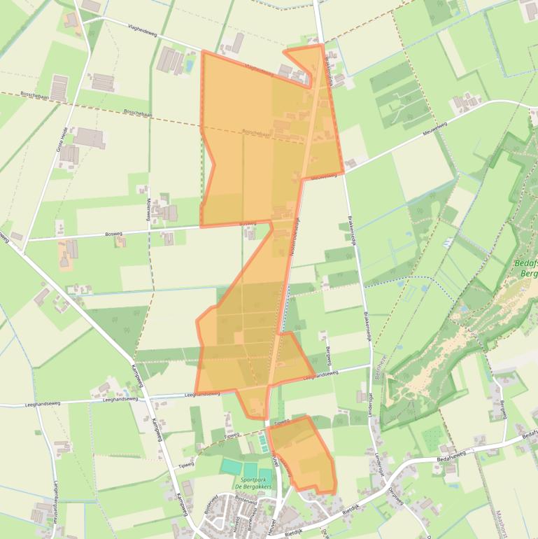 Kaart van postcodegebied 5476VJ.