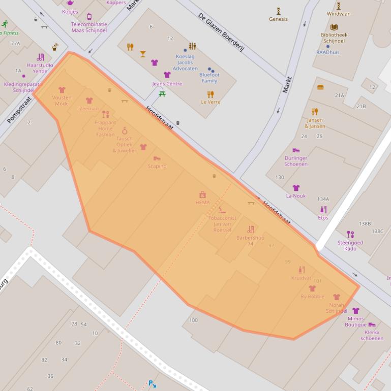 Kaart van postcodegebied 5481AC.