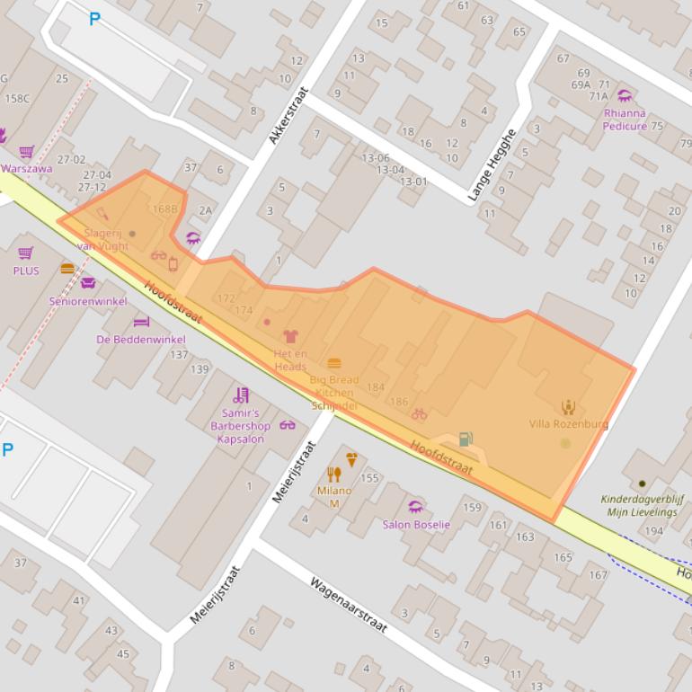 Kaart van postcodegebied 5481AK.