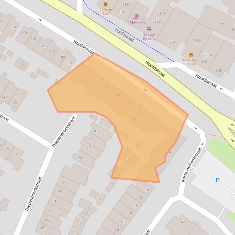 Kaart van postcodegebied 5481AM.