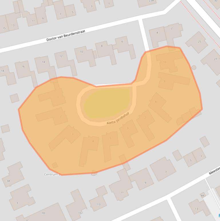 Kaart van postcodegebied 5481AN.