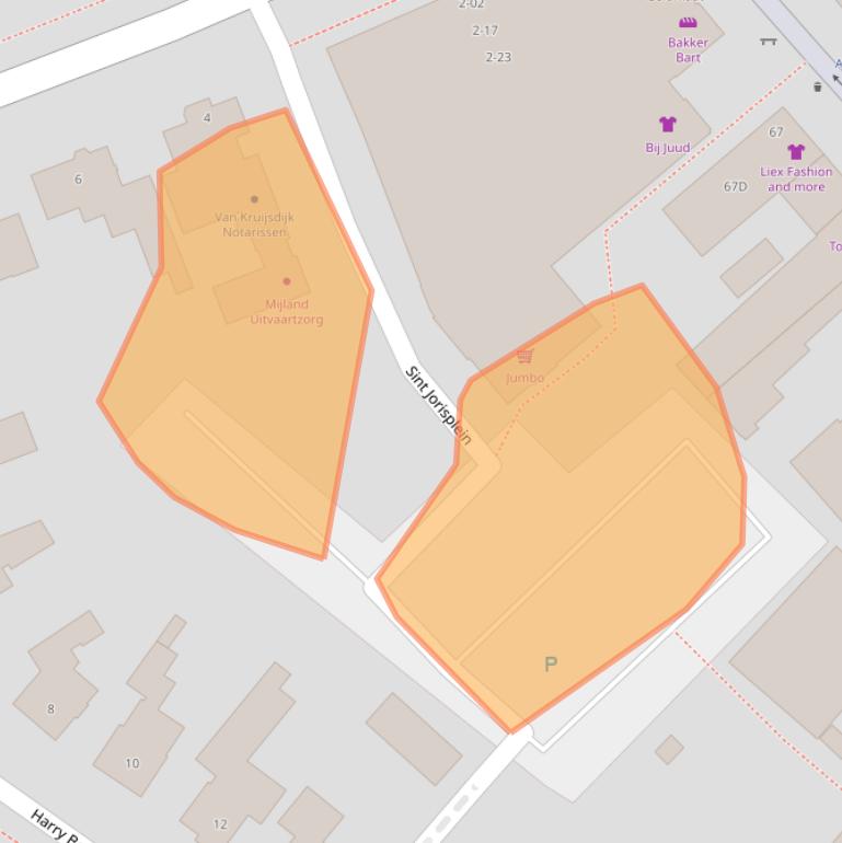 Kaart van postcodegebied 5481AS.