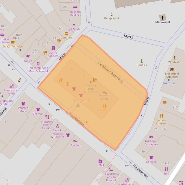 Kaart van postcodegebied 5481AV.