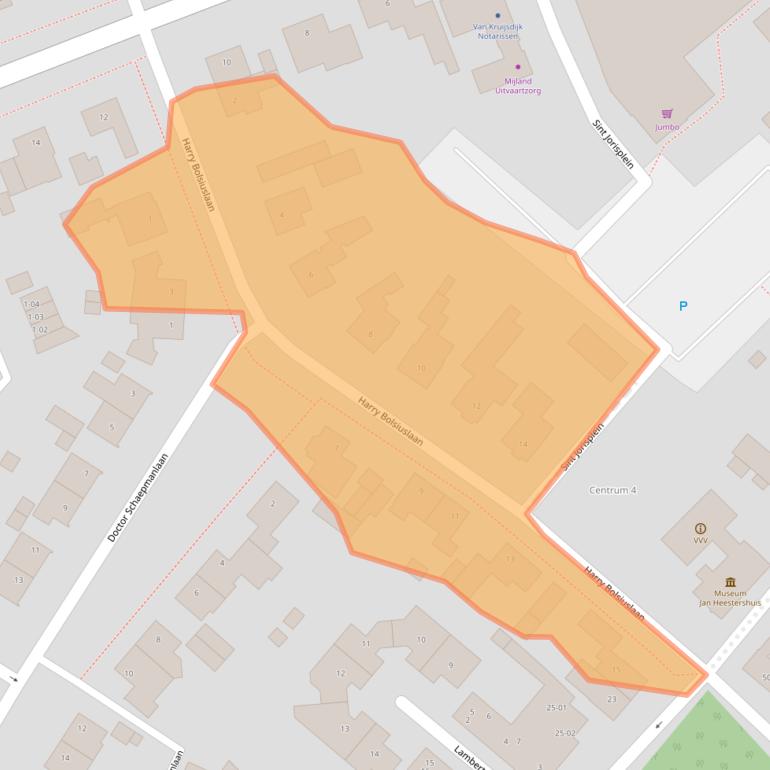Kaart van postcodegebied 5481BN.