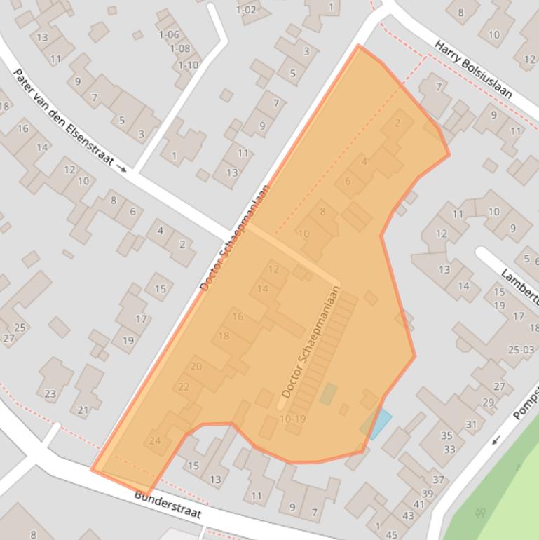 Kaart van postcodegebied 5481BR.