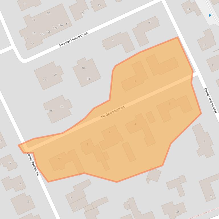 Kaart van postcodegebied 5481BX.