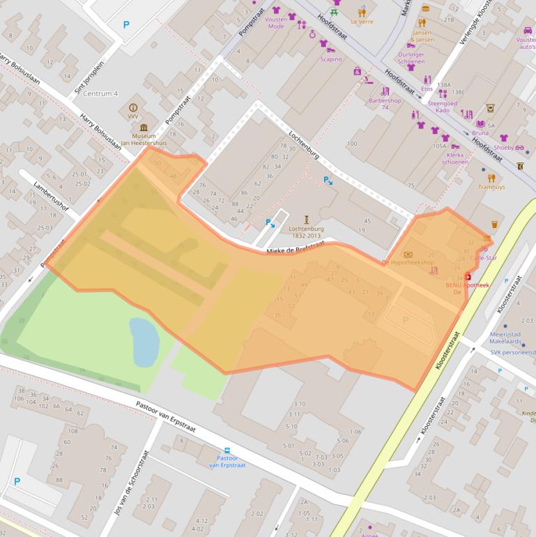 Kaart van postcodegebied 5481CM.