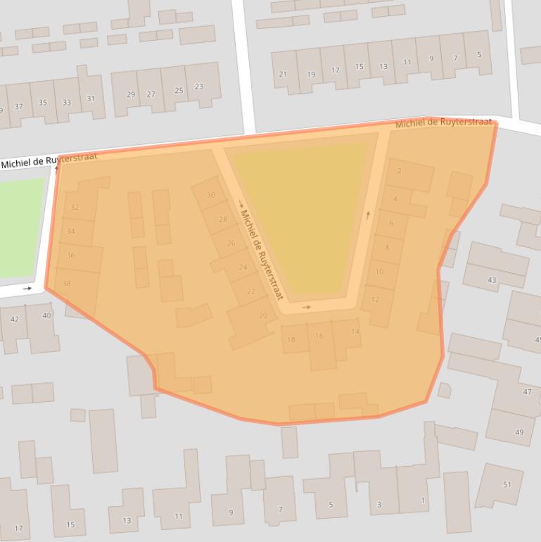 Kaart van postcodegebied 5481GH.